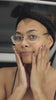 A girl showing face cleansing for all the skin types